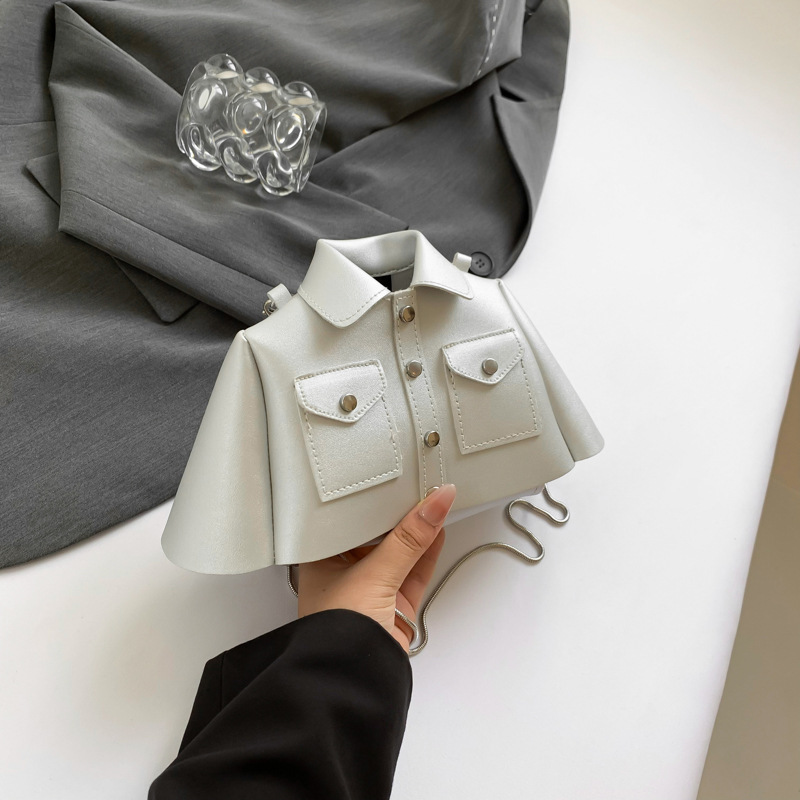 Camisas en forma de bolsas 2024 nuevo verano dopamina vestir con color caramelo nicho de diseño sensación de moda