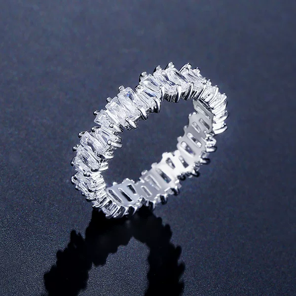 Cross-Border E-Commerce Hot-Selling Colorful Zircon Rings with a Unique Design for Women, European and American Fashion Trendy Jewelry Accessories