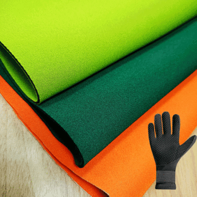Manufactor goods in stock supply SBR Neoprene glove Neoprene Fabric Neoprene reunite with Fabric machining