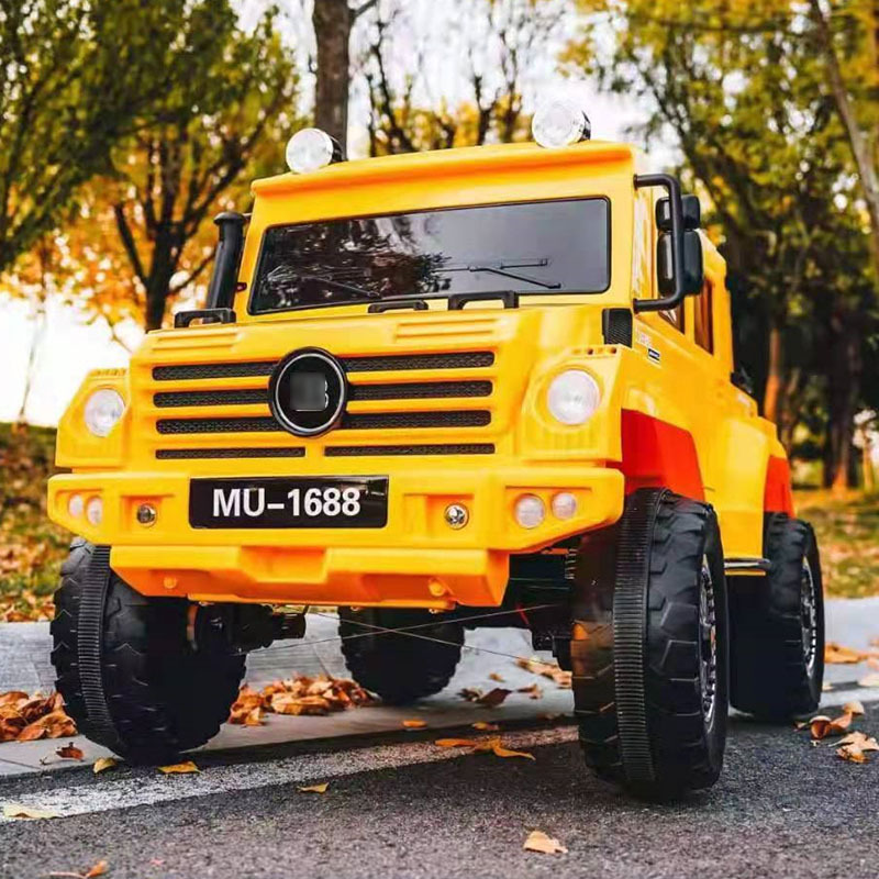 Vehículos todoterreno de los niños de la música carga auto-conducción de cuatro ruedas coche de juguete de bebé puede sentarse niños adultos cuatro ruedas coche de control remoto