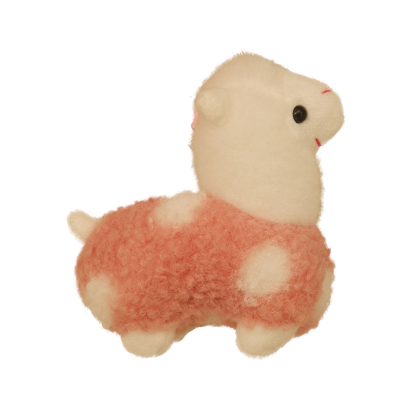 Muñeca de alpaca de felpa de dibujos animados juguete de peluche pequeño colgante bolso colgante llavero evento muñeca de regalo