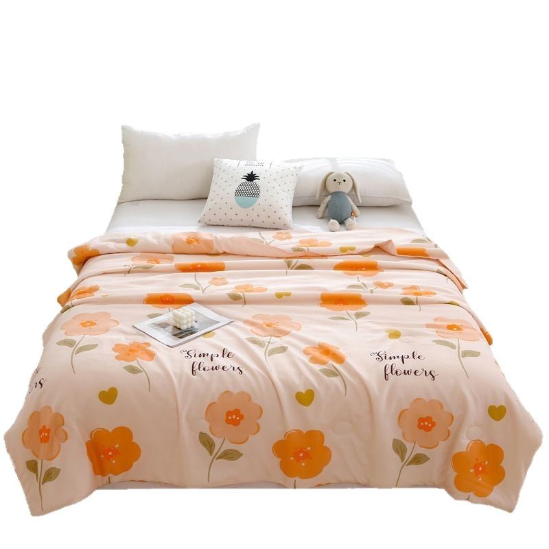 Colchas de fibra de soja suaves y agradable para la piel, pequeñas y frescas, Colchas frescas de verano, Colchas de aire acondicionado para niños domésticos, Colchas de verano, dormitorios de estudiantes, Colchas de verano