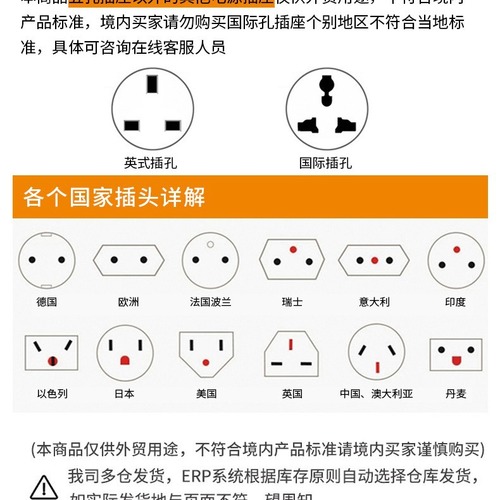 Surface-mounted track socket British standard European standard American standard USB removable power track socket multi-function 13A socket
