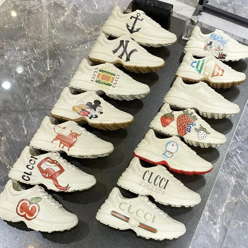 Aio顶版G老爹鞋厚底男女百搭ins潮爆款真皮休闲风运动鞋女增高情