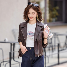 专柜同款皮衣女2025新款秋冬季时尚复古外套设计感气质短款皮夹克