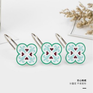 Wholesale Amazon Cross-Border Best-Selling Products Resin Geometric Shapes Home Decoration Clothing Storage Shower Curtain Curtain Hooks