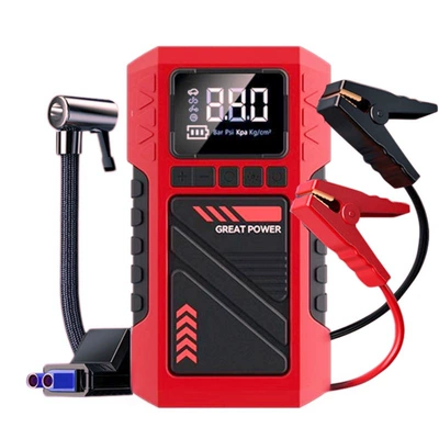 New Cross-Border Model of Vehicle-Mounted Emergency Power Supply All-In-One Device with Lithium Battery Jump Starter and Powerful Air Pump