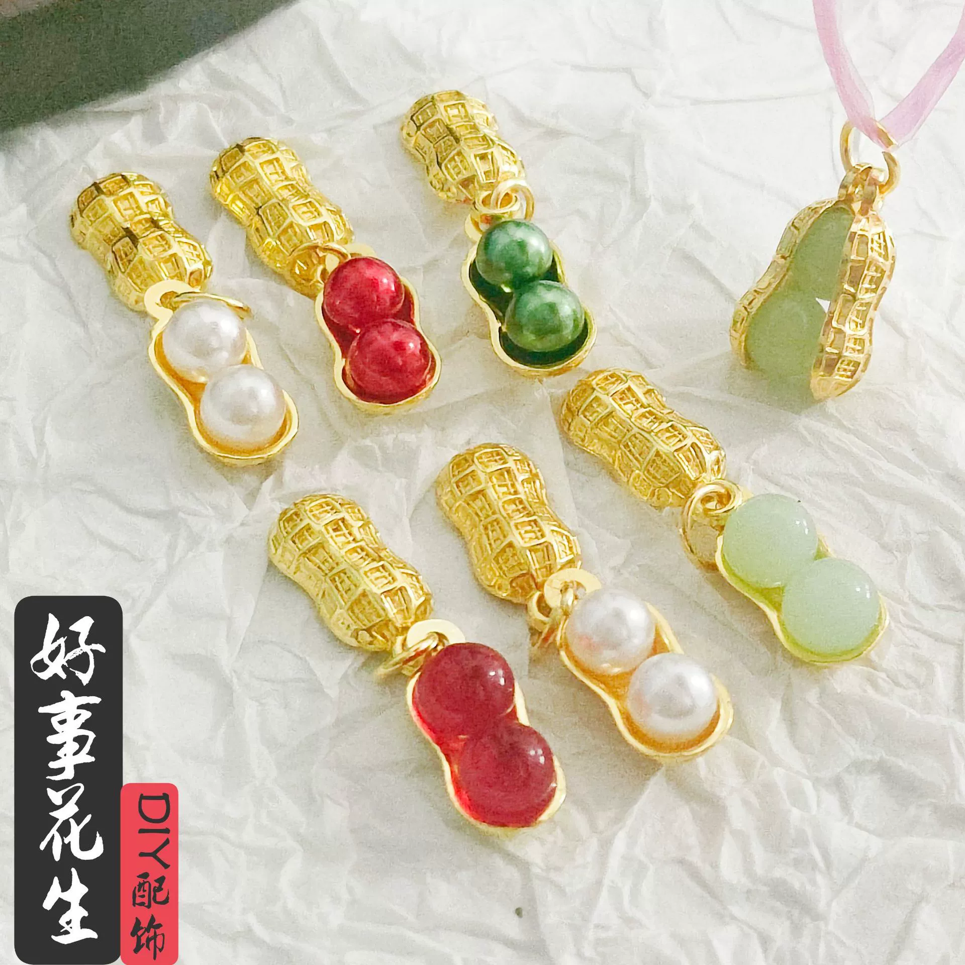 Новый стиль глазурованный арахис леди мода кулон ожерелье жемчуг арахис прямая волосы браслет аксессуары подвеска