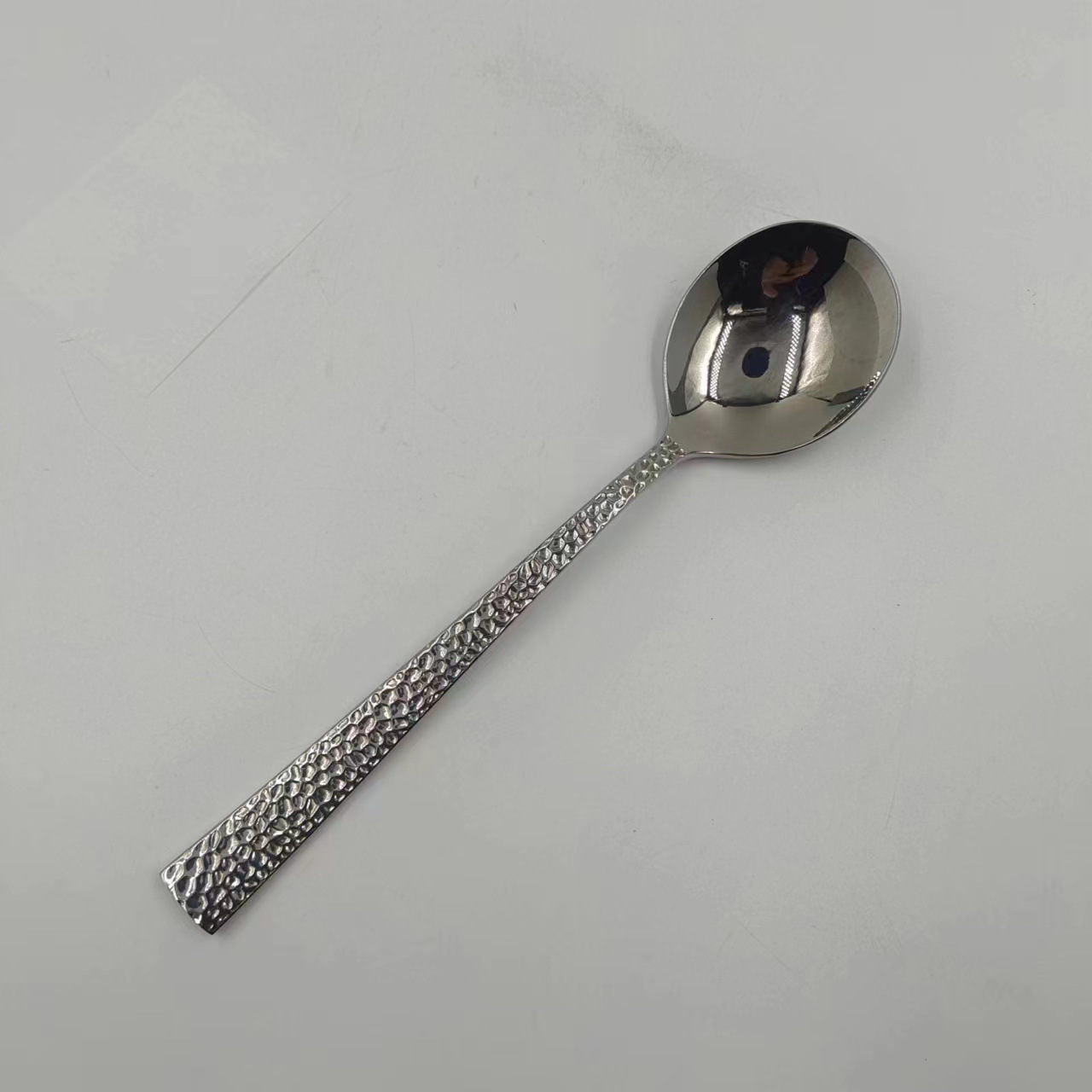 Miya martillo patrón comida principal cuchara de sopa/color natural cabeza redonda 5 piezas a partir de pelo