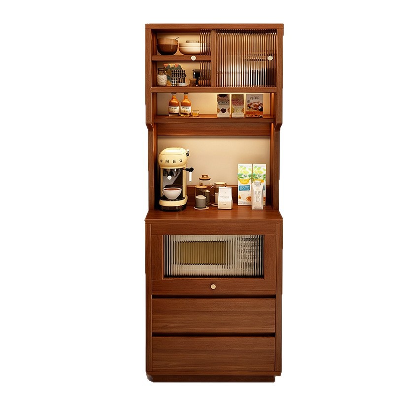 Gabinete de comedor contra la pared integrado armario