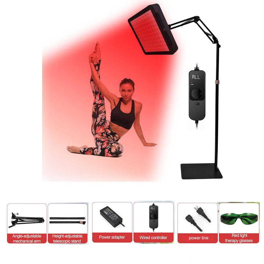Lámpara LED transfronteriza luminaria portátil led doméstico ajuste 40 lámparas 660 + 850nm luz infrarroja soporte fototerapia