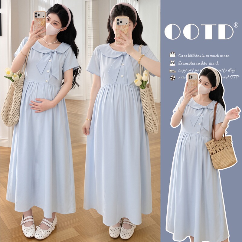 Beautiful maternity dresses 2026 summer collection: Tencel cotton, sweat-absorbent, breathable, age-reducing, gentle and trendy maternity dresses