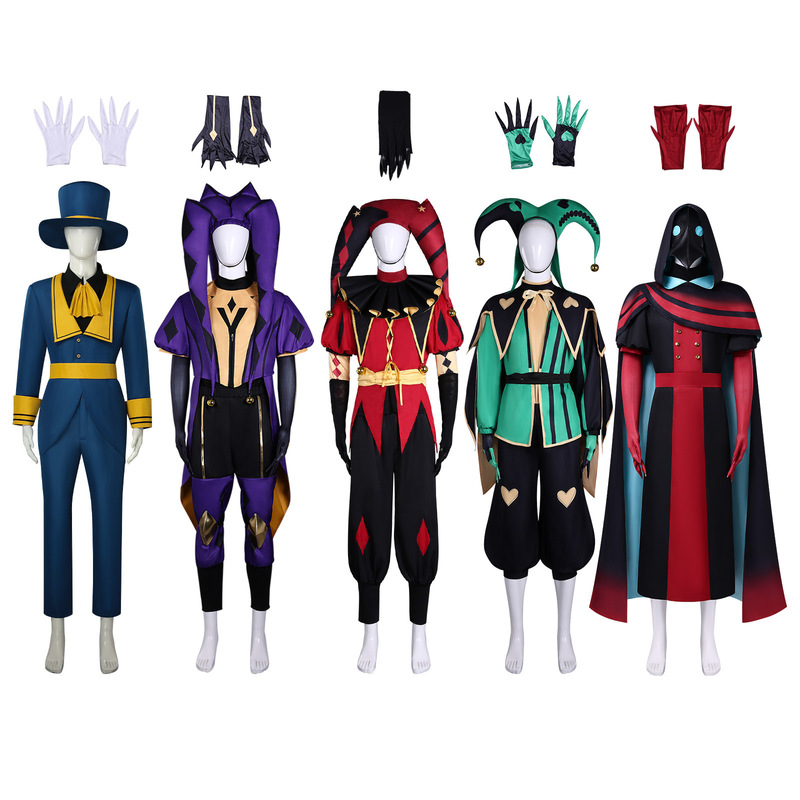 Halloween Freak Circus cosplay costume Pierrot Harlequin ticket inspector Columbina cosplay Halloween Freak Circus cosplay costume Pierrot Harlequin ticket inspector Columbina cosplay