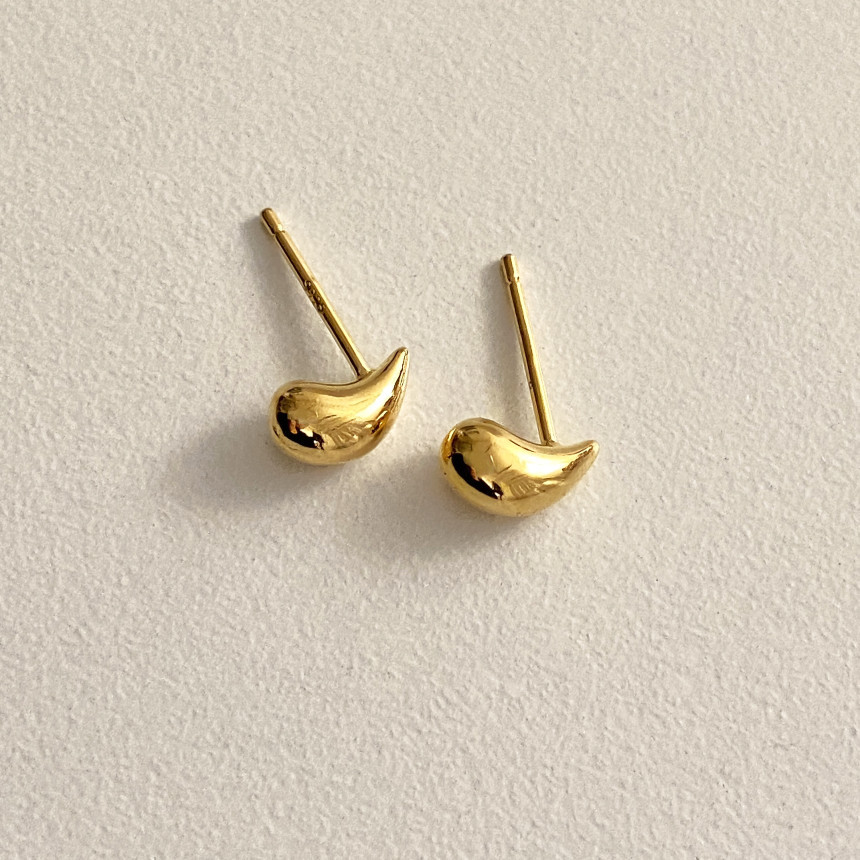 2g Weight 925 Sterling Silver Ear Needle Material 18K Gold Plated Plating Material Ear Studs Classification 1 Pair Quantity Daily Occasion 925 Sterling Silver Material Water Droplets Pattern All Seasons Season Women's Gender Simple Style Style 1 Pair 18K Gold Plated 925 Sterling Silver 925 Sterling Silver Earrings Water Droplets Ear Studs 10