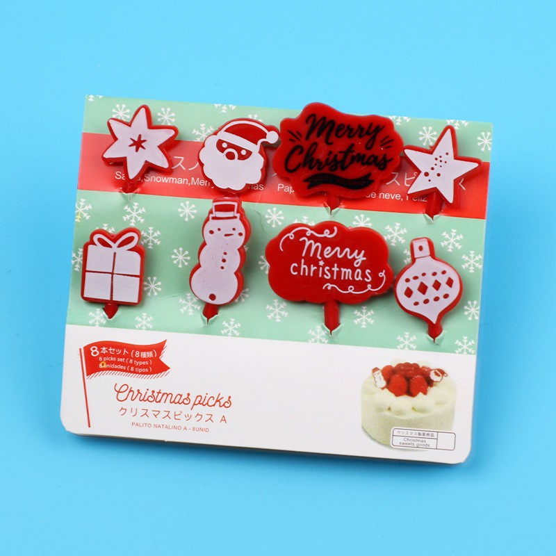 Cartoon japonés encantador tenedor de fruta transfronterizo venta caliente stick de fruta creativa decoración mini tenedor de fruta al por mayor