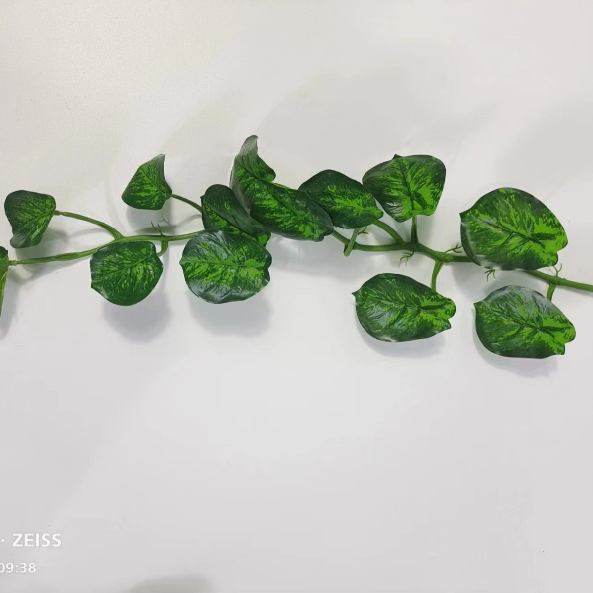 Flor de simulación al por mayor 9 hojas de monstera de simulación verde sobre pegamento Monstera simulación de pared de plantas flor de simulación