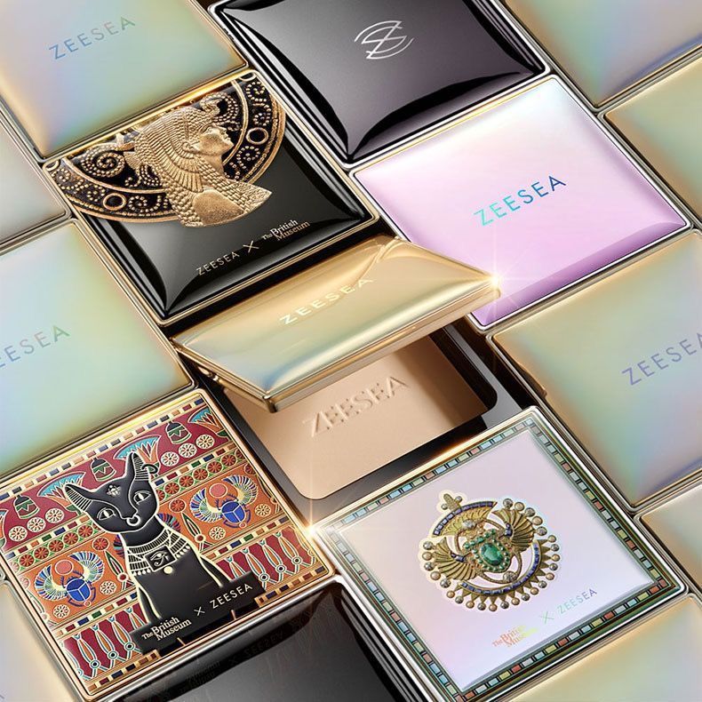 ZEESEA polvo de color, polvo de miel egipcia, polvo de maquillaje, polvo de maquillaje, piel de aceite seco, impermeable, anti-transor, bloqueador de apariencia