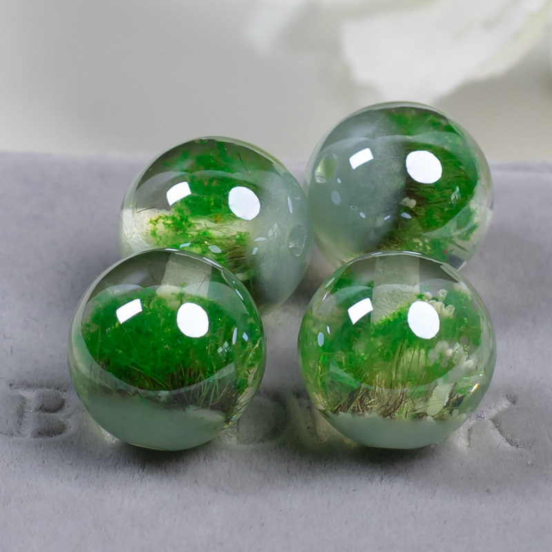 Ding Yi's New Product Monet Garden Cold Moon Electroplated Beads with Holes for DIY Jewelry Making Accessories Materials