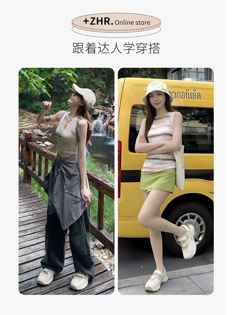 Giày thể thao nữ dáng sandal leo núi thoáng khí — IF152E Màu mơ chi tiết 10