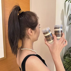 One-piece dropshipping milk coffee color hair tie hair ribbon black ponytail head accessory rubber band Korean hair ribbon hair accessory towel loop