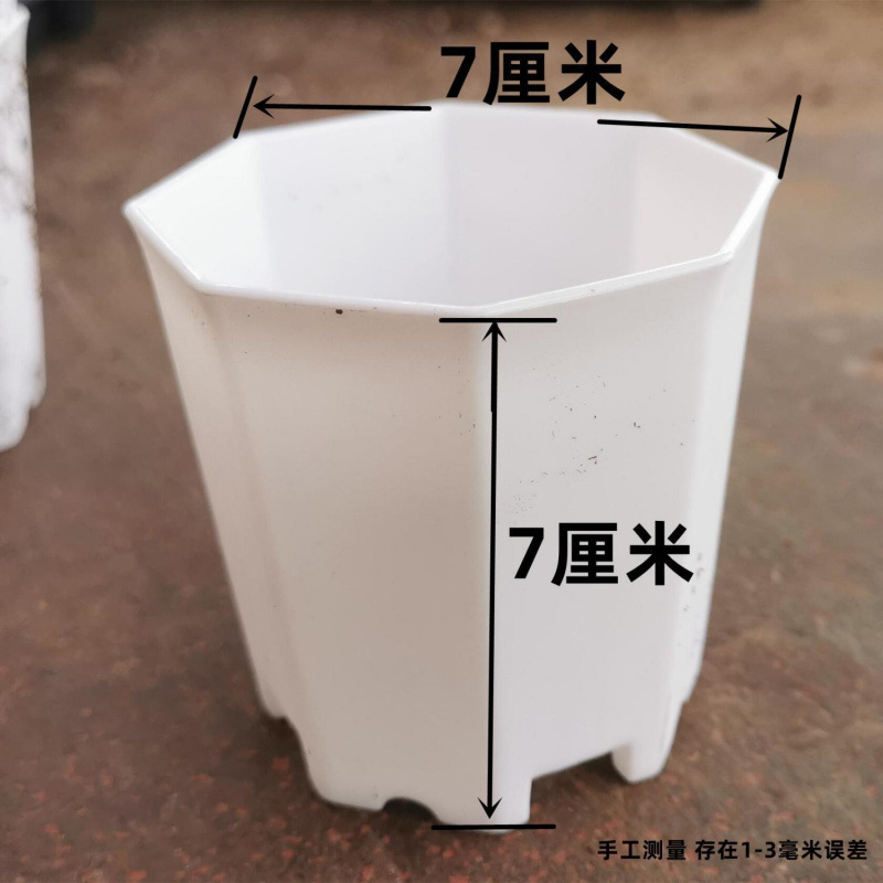 多肉植物の植木鉢、厚みのある大小の八角形の植木鉢、プラスチック卸売家庭用鉢植え葉挿し苗ポット、直販卸売|undefined