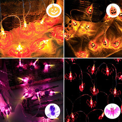 Factory LED Ghost Pumpkin Bat Ghost Hand String Lights Halloween Spider Ghost Hand Colorful Lantern Ghost Festival Decorative Lights