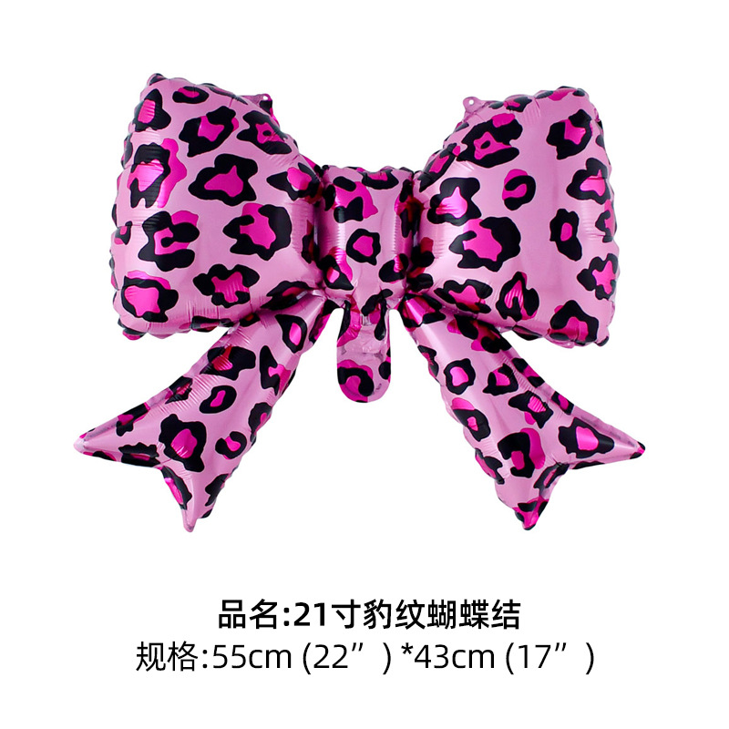 21 pulgadas Leopard Bow (Rosa)