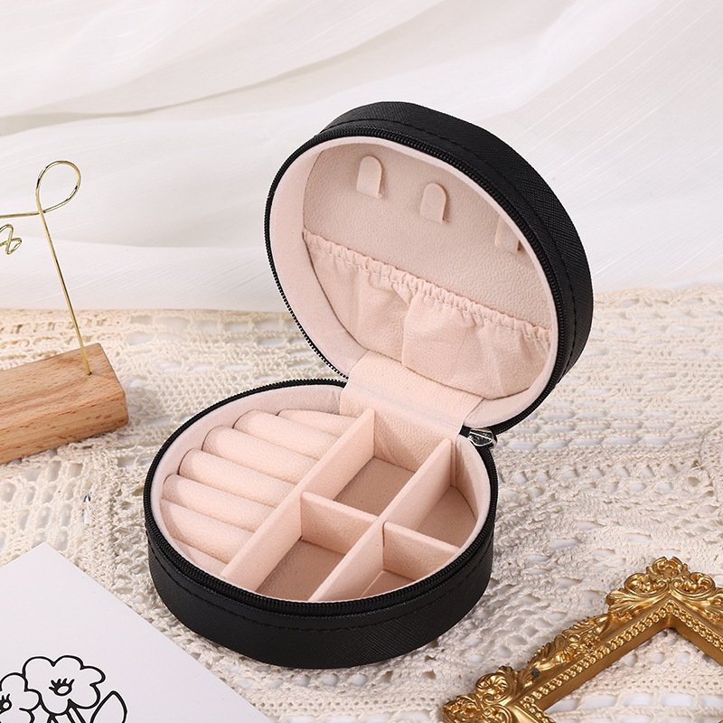 Fashion Solid Color Pu Leather Jewelry Boxes 1 Piece