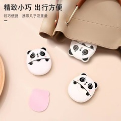 Single-use soap sheets outdoor travel portable soap paper student hand soap sheets cartoon panda portable soap sheets