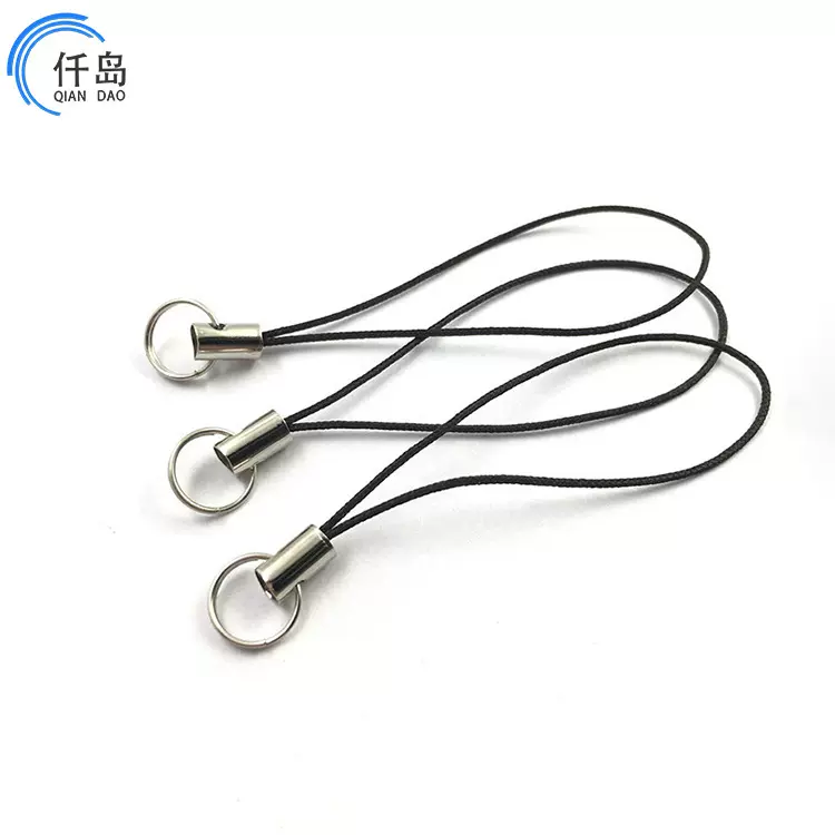 diy手工饰品配件 双圈手机绳挂件绳公仔玩偶挂吊坠绳彩色挂绳