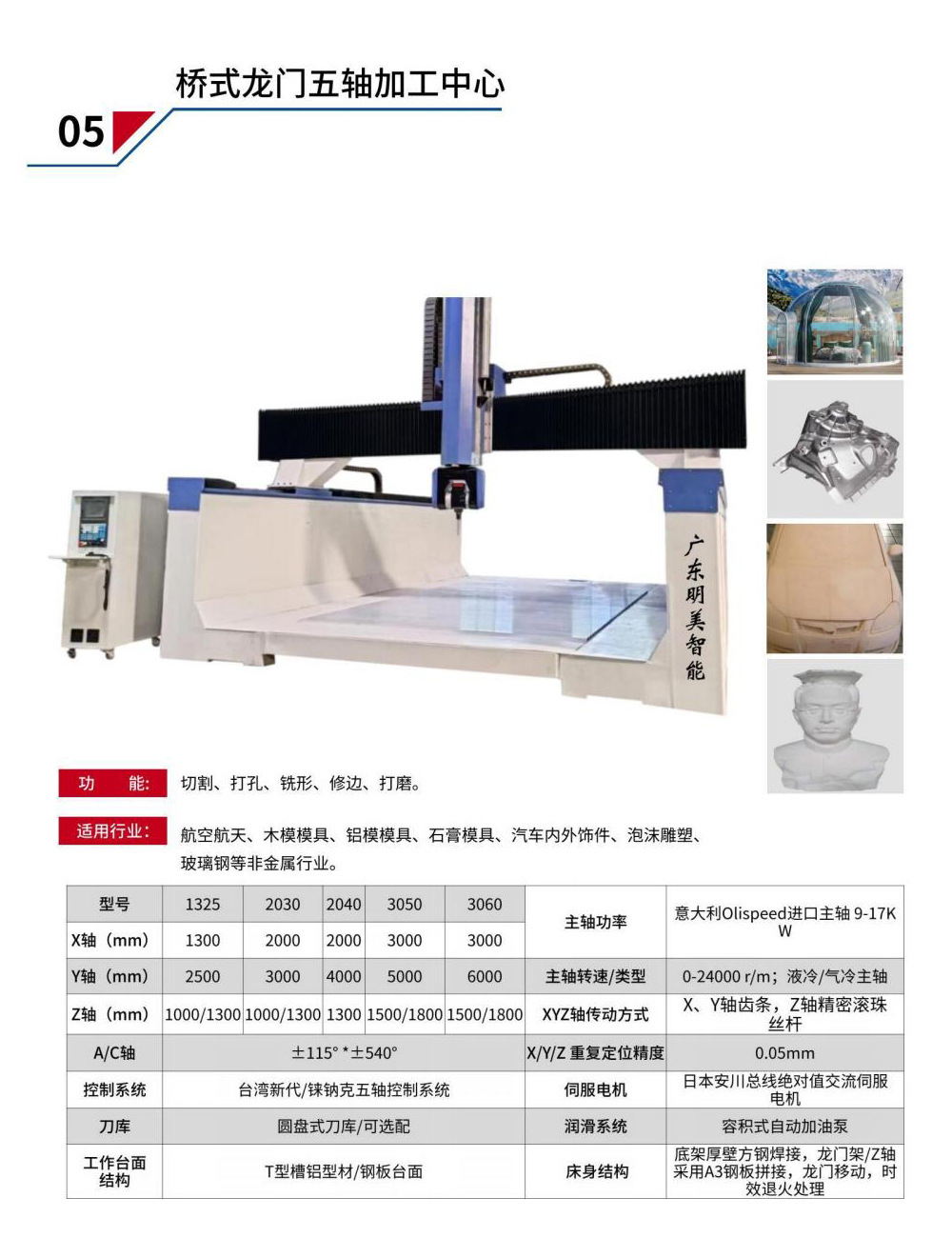 广东明美五轴加工中心产品介绍_05