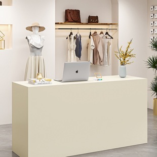 Cashier Clothing Store Small Bar Table Simple Modern Supermarket Beauty Barber Shop Company Front Desk Reception Desk