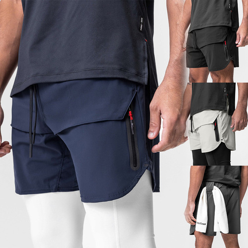 Men's Outdoor Basketball Training Fitness Running Single Layer Shorts 2032 Summer Trendy New Breathable Beach Shorts