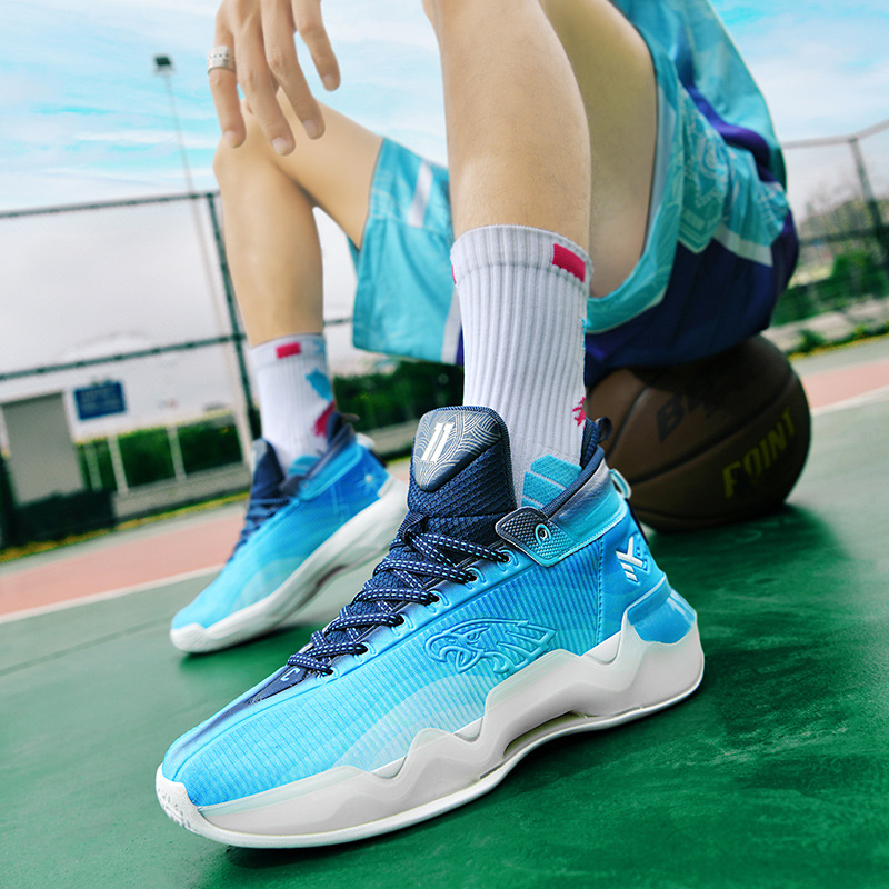 2025 nuevos zapatos de baloncesto de combate real antideslizantes y resistentes al desgaste para jóvenes hombres y mujeres, zapatos deportivos transpirables para estudiantes de moda