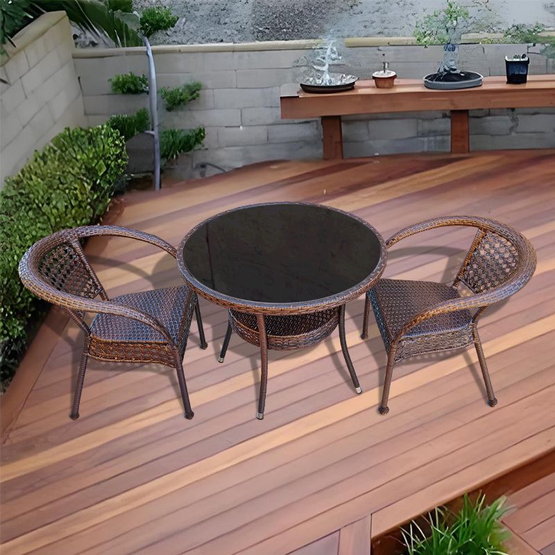 의자 2개 + 2층 원형 테이블 70개