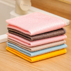 布里茨雙面鋼絲抹布家用廚房多功能刷碗神器洗碗巾不傷塗層百潔布