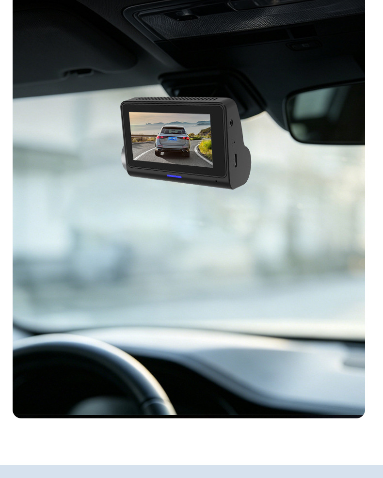 Y2026 New Model Dash Cam with 360-Degree Panoramic Monitoring of Front, Interior, Left, and Right of the Vehicle
