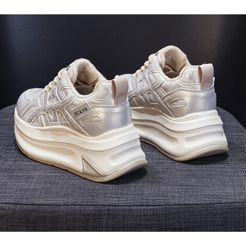 Giày sneaker nữ đế dày phong cách thể thao thời trang — M2997-1 Lông xám, M2997-1 Lông champagne, M2997 Lót đơn champagne, M2997 Lót đơn xám chi tiết 23