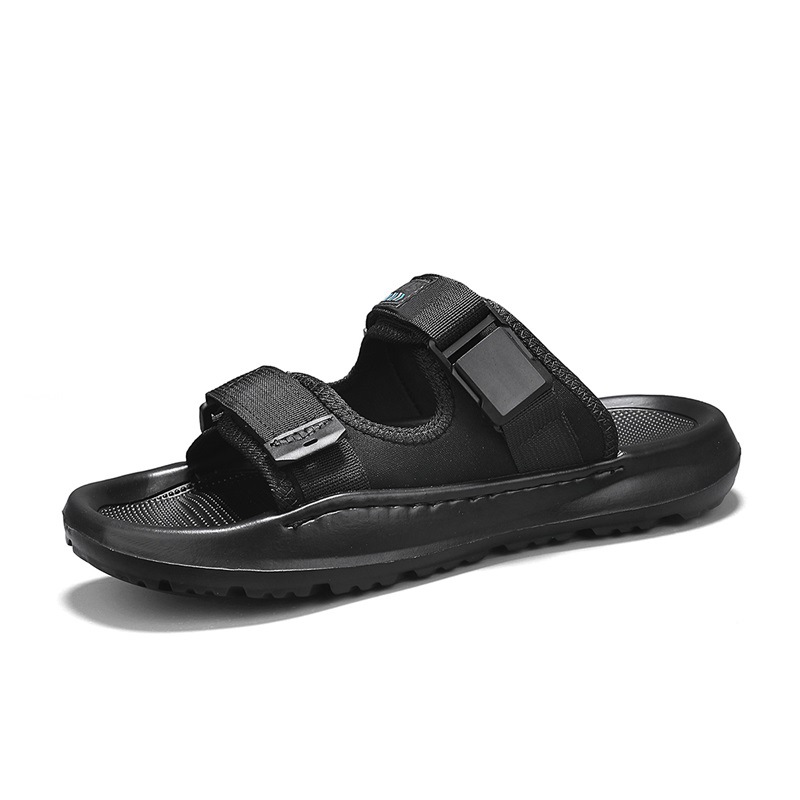 Sandalias zapatos de playa con punta abierta casuales de verano para hombres zapatos de sandalias exteriores antideslizantes de fondo suave de Tailandia para hombres