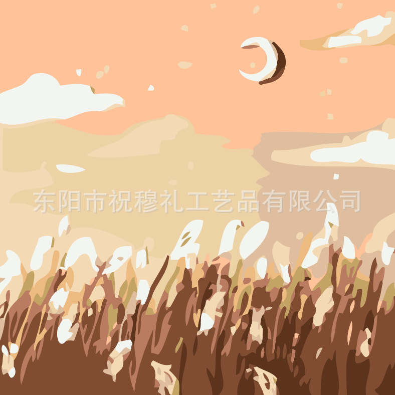 DIY digital pintura al óleo tulipán hecho a mano paisaje color pintura estudiante niños educativos color pintura relleno pintura al por mayor