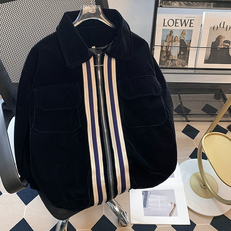 Demi-season jacket for leisure, oversize