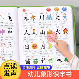 幼儿园识字大王3000字学习机点读机有声书儿童看图认字发声书神器