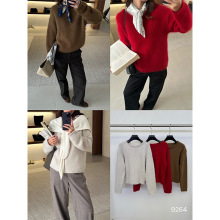 ONIVINTAGE冬上新!含兔毛极简圆领针织上衣 OJ258N9264