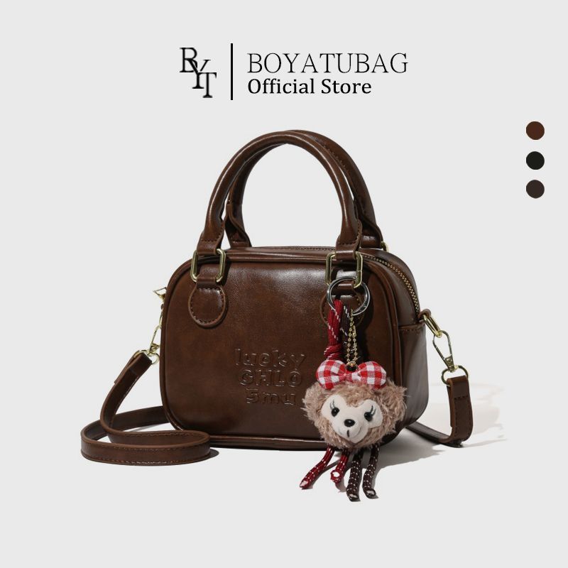 Bowling Bag 2025 New Women's Bag Commuting Pillow Bag Shoulder Messenger Bag Boston Handbag Messenger Bag