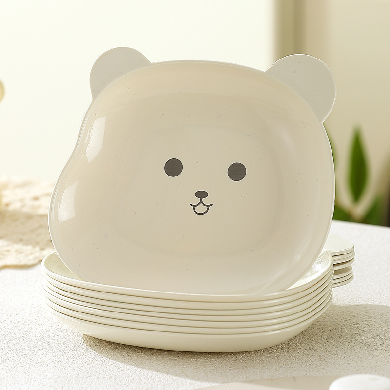 漫画クマの骨吐き皿、家庭用スナック皿、スナック皿、ドライフルーツ皿、プラスチック骨皿、スナック骨吐き皿卸売|undefined