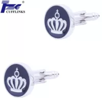 Высокое качество французские запонки манжеты манжеты мужские cufflinks пиктограммы черный капли глазури короны запонки