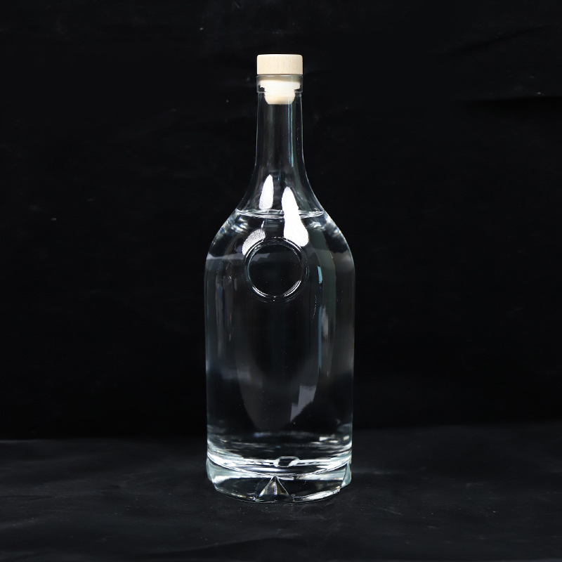 批发1L晶白料法国洋酒白兰地XO烈酒玻璃果酒瓶原液基酒原酒洋酒瓶