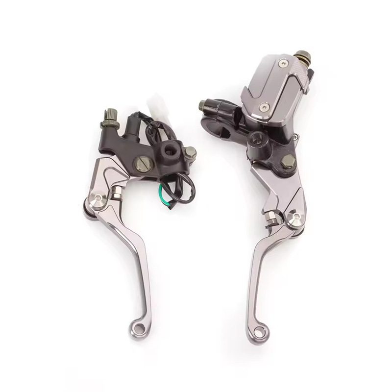 Suitable for Off-Road Motorcycles Like Honda, Yamaha, Kawasaki, Suzuki, Ktm, Etc., Modified Anti-Fall Brake Pump Handlebar Horns