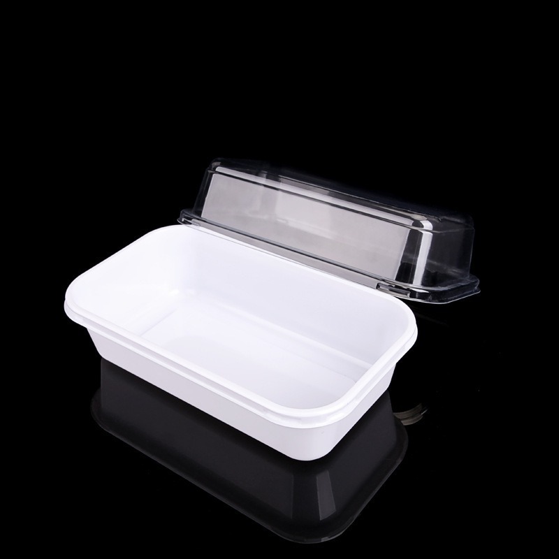 長方形のランチボックス包装箱プラスチック食品配達ボックス食品包装箱プラスチックテイクアウトパンボックスカスタマイズ可能なロゴ|undefined