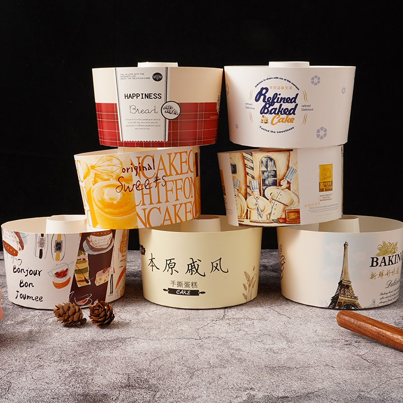戚风中空蛋糕纸杯 4寸6寸8寸戚风蛋糕包装盒火锅杯烟囱杯蛋糕满和